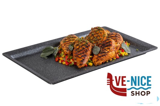 sottopiatti/vassoi FROSTFIRE - VASSOIO GASTRONORM 1.1 CM 53X32,2XH.3 ALLUMINIO COLOR CEMENTO APS ASSHEUER POTT GMBH E CO KG - immagine 3