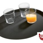 0 GASTRO-VASSOIO CM 40,5XH.2 CM FIBRA DI VETRO, SUPERFICIE ANTISCIVOLO NERA APS  ASSHEUER POTT GMBH E CO KG