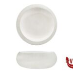 porcellana GENESYS EVO BIANCO-COPPA CM.16,5 IN PORCELLANA CON FINITURA ESTERNA A BUCCIA D'ARANCIA IMPORT TAVOLA PROFESSIONAL