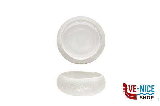 porcellana GENESYS EVO BIANCO-COPPETTA CM.13,7 IN PORCELLANA CON FINITURA ESTERNA A BUCCIA D'ARANCIA IMPORT TAVOLA PROFESSIONAL