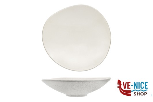 porcellana GENESYS EVO BIANCO-PASTA BOWL 29,5 IN PORCELLANA CON FINITURA ESTERNA A BUCCIA D'ARANCIA IMPORT TAVOLA PROFESSIONAL