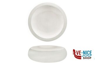 porcellana GENESYS EVO BIANCO-PIATTO ALTO CM.23,3 IN PORCELLANA CON FINITURA ESTERNA A BUCCIA D'ARANCIA IMPORT TAVOLA PROFESSIONAL