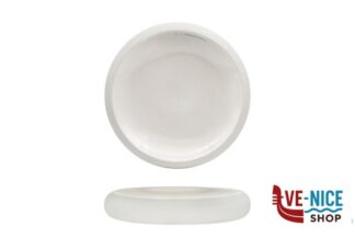 porcellana GENESYS EVO BIANCO-PIATTO ALTO CM.27 IN PORCELLANA CON FINITURA ESTERNA A BUCCIA D'ARANCIA IMPORT TAVOLA PROFESSIONAL