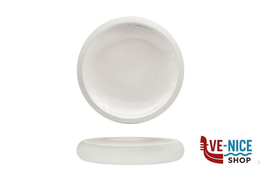 porcellana GENESYS EVO BIANCO-PIATTO ALTO CM.27 IN PORCELLANA CON FINITURA ESTERNA A BUCCIA D'ARANCIA IMPORT TAVOLA PROFESSIONAL