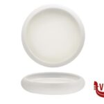 porcellana GENESYS EVO BIANCO-PIATTO ALTO NIDO CM.27 IN PORCELLANA CON FINITURA ESTERNA A BUCCIA D'ARANCIA IMPORT TAVOLA PROFESSIONAL
