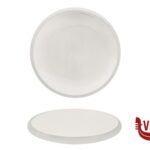 porcellana GENESYS EVO BIANCO-PIATTO BASSO CM.30 IN PORCELLANA CON FINITURA ESTERNA A BUCCIA D'ARANCIA IMPORT TAVOLA PROFESSIONAL