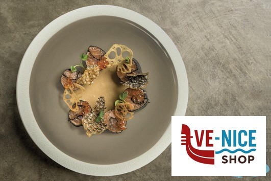 porcellana GENESYS EVO GREY-PIATTO ALTO CM.27 IN PORCELLANA CB3545-27-F1263 IMPORT TAVOLA PROFESSIONAL - immagine 3