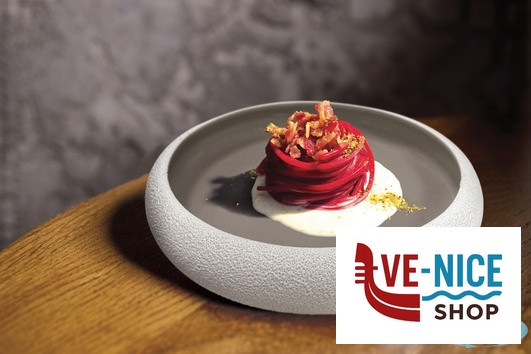 porcellana GENESYS EVO GREY-PIATTO ALTO A NIDO CM.27 IN PORCELLANA CB3762-27-F1364 IMPORT TAVOLA PROFESSIONAL - immagine 3