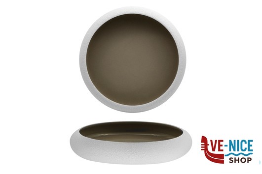 porcellana GENESYS EVO GREY-PIATTO ALTO A NIDO CM.27 IN PORCELLANA CB3762-27-F1364 IMPORT TAVOLA PROFESSIONAL