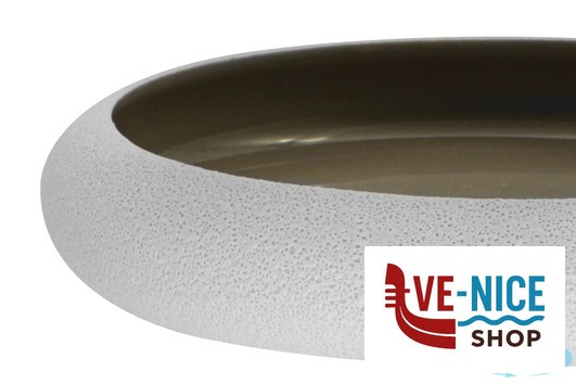 porcellana GENESYS EVO GREY-PIATTO ALTO A NIDO CM.27 IN PORCELLANA CB3762-27-F1364 IMPORT TAVOLA PROFESSIONAL - immagine 2