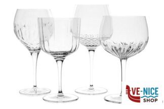 altri calici GIN - SET 4 CALICI GIN BACH GIN 60CL- DIAMANTE 65CL- ROMA GIN 80CL -MIXOLOGY GIN TONIC 80CL BORMIOLI LUIGI
