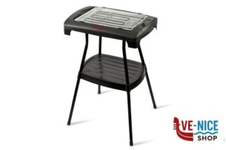 barbecue GIRMI-BARBECUE CON STAND GRIGLIA INOX CM 34X24,5 REGOLAZIONE TEMPERATURA 2000W TREVIDEA
