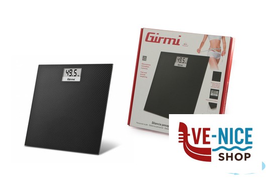 bilance pesapersone GIRMI-BILANCIA PESAPERSONE EFFETTO CARBONIO 150KG BP2700 TREVIDEA - immagine 4