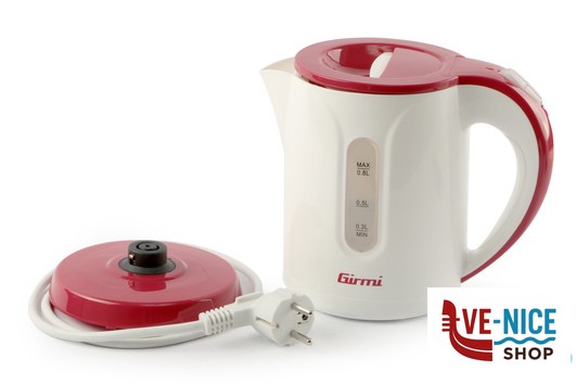 frullatori GIRMI-BOLLITORE LT.0,8 W1100 FUNZIONAMENTO CORDLESS CON BASE TREVIDEA