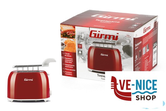 tostapane/fette GIRMI COLOR-TOSTAPANE 2PINZE ROSSO TREVIDEA - immagine 2