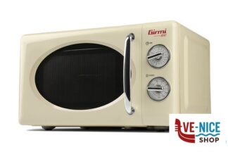 forni a micronde GIRMI-FORNO A MICROONDE COMBINATO 700 800WATT LT.20 VINTAGE DESIGN COLOR CREMA FM2105 TREVIDEA