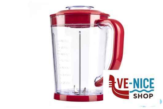 frullatori GIRMI-FRULLATORE ELETTRICO LT.1 BIANCO ROSSO FR2701 TREVIDEA - immagine 2