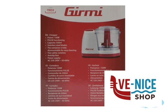 tritatutto GIRMI -TRITATUTTO 150W ML350 TR0301 TREVIDEA - immagine 5