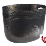 glacette/secchiello ghiaccio GLACETTE LT. 7 CM 30X23,5H23 ALLUMINIO MARTELLATO COLOR ANTRACITE APS  ASSHEUER POTT GMBH E CO KG