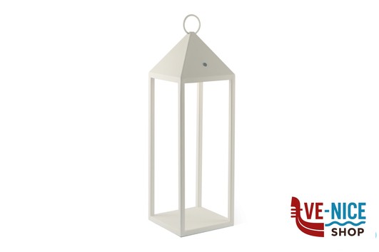 lampade GLOW-LANTERNA LED CM.15X15XH.50 BIANCA IMPORT TAVOLA PROFESSIONAL