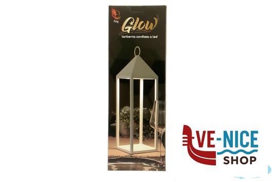 lampade GLOW-LANTERNA LED CM.15X15XH.50 BRONZO IMPORT TAVOLA PROFESSIONAL - immagine 4