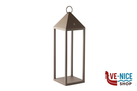 lampade GLOW-LANTERNA LED CM.15X15XH.50 BRONZO IMPORT TAVOLA PROFESSIONAL