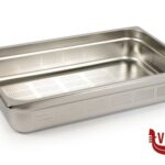 gastronorm BACINELLA GASTRONORM INOX FORATA SIA SUL FONDO CHE SUI LATI CM 53X32 H.10 PREMIUM LINE SPESSORE 0,7MM MORI2A