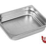 gastronorm GN INOX 1.2-BACINELLA FONDO FORATO CM.32X26 H.6,5  SPESSORE 0,6MM MORI2A