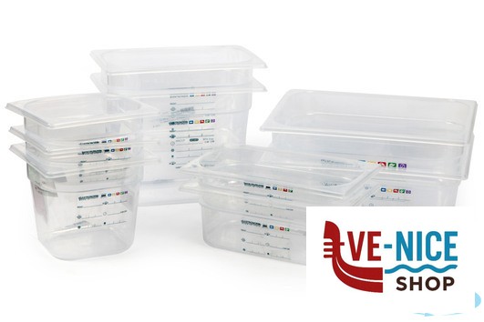 gastronorm GN POLIPROPILENE 1.6 BACINELLA GRADUATA H.10 HACCP MORI2A - immagine 2