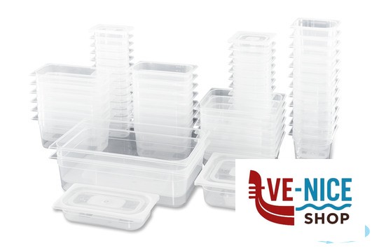 gastronorm GN POLIPROPILENE 1.4 BACINELLA GRADUATA H.6,5 HACCP MORI2A - immagine 3