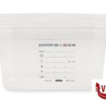 gastronorm GN POLIPROPILENE 1.4 BACINELLA GRADUATA H.15 HACCP MORI2A