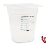 gastronorm GN POLIPROPILENE 1.6 BACINELLA GRADUATA H.20 HACCP MORI2A