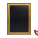 da parete GOLD BOARD-LAVAGNA DA PARETE RETTANGOLARE CORNICE ORO 63X83,5   WBC-G-85 SECURIT
