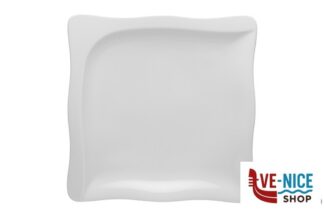 porcellana GOURMET-PIATTO PORCELLANA BIANCO QUADRO CM.28,5 3640 ZAKLADY PORCELANY STOLOWEJ LUBIANA