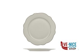 piano GRACE FILO ORO-PIATTO PIANO IN PORCELLANA ALLUMINICA CM 15 IMPORT TAVOLA PROFESSIONAL