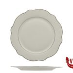 piano GRACE FILO ORO-PIATTO PIANO IN PORC. ALLUM. CM 21 IMPORT TAVOLA PROFESSIONAL