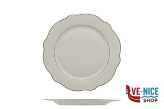 piano GRACE FILO ORO-PIATTO PIANO IN PORC. ALLUM. CM 21 IMPORT TAVOLA PROFESSIONAL