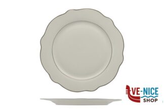 piano GRACE FILO ORO-PIATTO PIANO IN PORCELLANA ALLUMINICA CM 26,7 IMPORT TAVOLA PROFESSIONAL