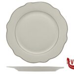 piano GRACE FILO ORO-PIATTO PIANO IN PORCELLANA ALLUMINICA CM 30,5 IMPORT TAVOLA PROFESSIONAL