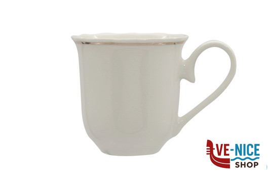 tazze da caffe' GRACE FILO ORO-TAZZA CAFFE IN PORCELLANA ALLUMINICA CL 9 IMPORT TAVOLA PROFESSIONAL