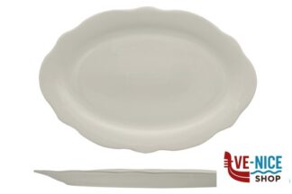 servizi GRACE-PIATTO OVALE IN PORCELLANA ALLUMINICA CM 36X24,5 IMPORT TAVOLA PROFESSIONAL