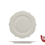 piano GRACE- PIATTO PIANO IN PORCELLANA ALLUMINICA CM 15 IMPORT TAVOLA PROFESSIONAL