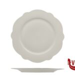 piano GRACE- PIATTO PIANO IN PORCELLANA ALLUMINICA CM 21 IMPORT TAVOLA PROFESSIONAL