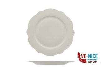 piano GRACE- PIATTO PIANO IN PORCELLANA ALLUMINICA CM 21 IMPORT TAVOLA PROFESSIONAL