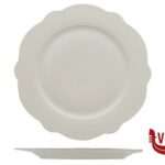 piano GRACE- PIATTO PIANO IN PORCELLANA ALLUMINICA CM 30,5 IMPORT TAVOLA PROFESSIONAL