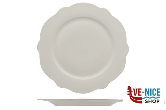 piano GRACE- PIATTO PIANO IN PORCELLANA ALLUMINICA CM 30,5 IMPORT TAVOLA PROFESSIONAL