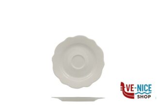 tazze da caffe' GRACE-PIATTO TAZZA CAFFE IN PORC. ALLUMINICA CM 12,5 IMPORT TAVOLA PROFESSIONAL