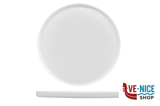 vetro/opale GRANGUSTO-PIATTO TONDO CM21H1,8 BORDO ALTO 410714 BORMIOLI ROCCO