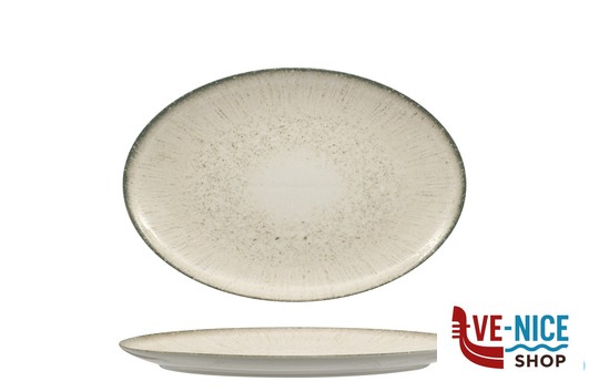 fondo GREY IRIS TITANIUM - PIATTO OVALE CM 24 ARIANE FINE PORCELAIN