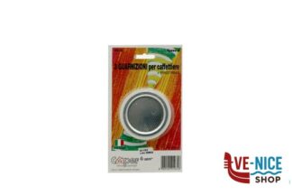 0 CONFEZIOENE 3 GUARNIZIONI 1PIASTRINA PER CAFFETTIERA MOKA 3 TAZZE CAPER